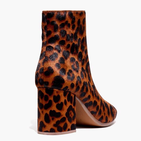 Madewell The Amalia Zip Boot in Leopard Calf Hair - Picture 3 of 9